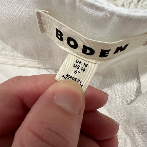 Boden Westbourne Women’s Linen Shorts - 100% linen - size 14 - Picture 3 of 7